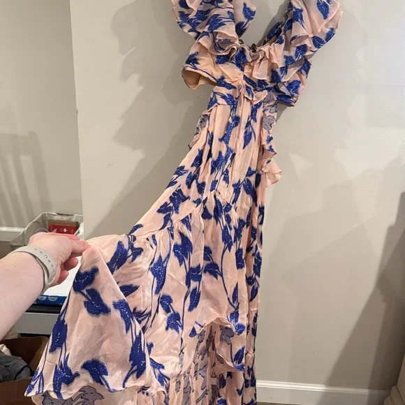 Not So Serious by Pallavi Mohan Ruffled High-Low Dress large petite - Picture 9 of 9